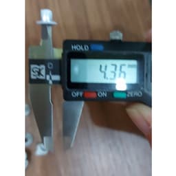 Khoen ore 4.5mm (4ly5) Bằng Nhôm bọc sơn màu Chân cao 6mm Túi 100 cái Không long đền Bấm giày bata,túi giấy, đồ thủ công 2