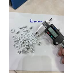 Khoen ore mắt cáo 4mm,5mm,6mm Khuy bấm giày xỏ lỗ dây dù giày thể thao Bằng Nhôm Sơn Trắng Túi 100 cái Có long đền 7