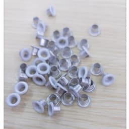 Khoen ore mắt cáo 4mm,5mm,6mm Khuy bấm giày xỏ lỗ dây dù giày thể thao Bằng Nhôm Sơn Trắng Túi 100 cái Có long đền 8