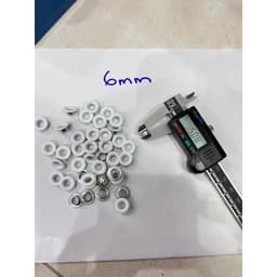 Khoen ore mắt cáo 4mm,5mm,6mm Khuy bấm giày xỏ lỗ dây dù giày thể thao Bằng Nhôm Sơn Trắng Túi 100 cái Có long đền 4