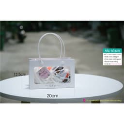 10 cái - Túi giấy trắng có mặt kính mica  ô cửa sổ 5