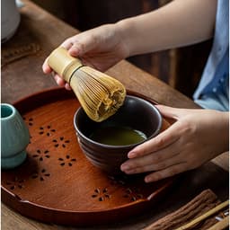 Chổi Đánh Matcha Loại 120 Sợi, Chasen, Dụng Cụ Khuấy Trà 6
