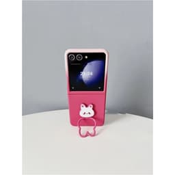 [CÓ SẴN] Ốp Z Flip6 - ZFlip 5 - Z Flip 4 - Z Flip3 - Flip5 5G siêu mỏng màu xinh xắn dễ thương kèm giá đỡ thỏ cute 2