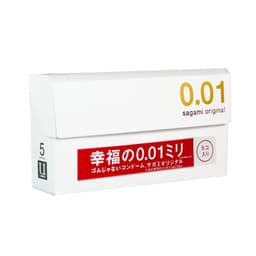 Bao cao su siêu mỏng 001 Sagami Original Non Latex hộp 5 chiếc 5