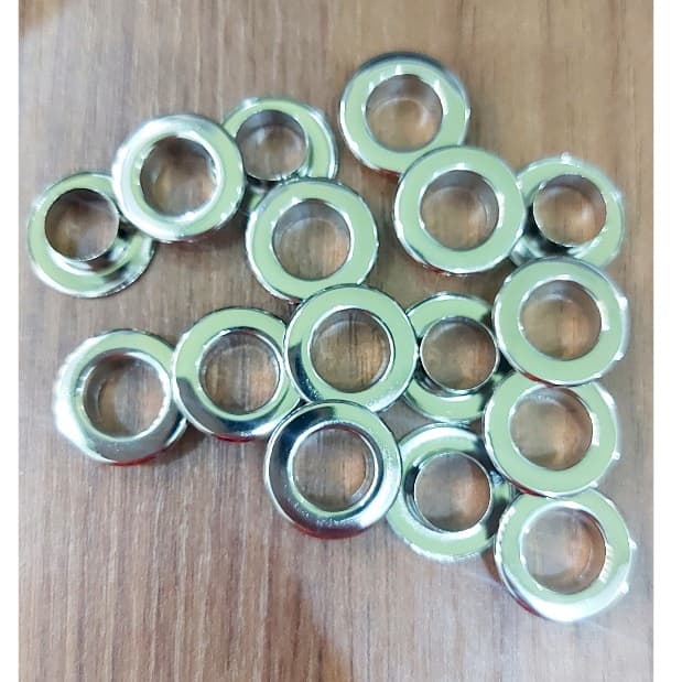 Khoen ore mắt cáo 10mm INOX không gỉ Màu bạc sáng bóng (Mặt Phẳng) Khuy oze luồn quần áo, tạp dề, vải Phụ liệu may mặc