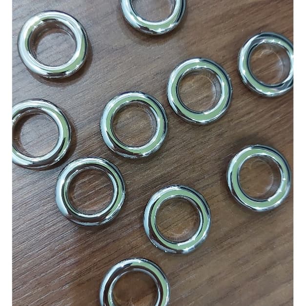 Khoen ore mắt cáo 17mm INOX không gỉ Màu bạc sáng bóng Khuy oze luồn quần áo, tạp dề, vải Phụ liệu may mặc