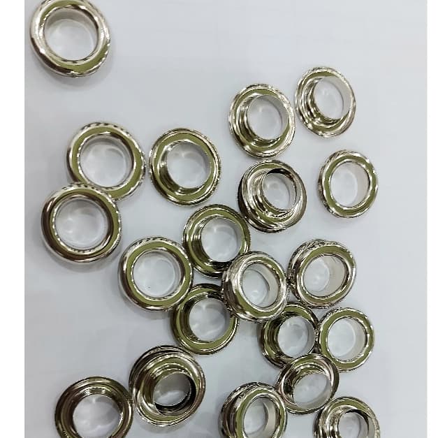 Khoen ore mắt cáo 12mm INOX không gỉ Màu bạc sáng bóng Khuy oze luồn quần áo, tạp dề, vải Phụ liệu may mặc