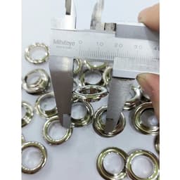 Khoen ore mắt cáo 12mm INOX không gỉ Màu bạc sáng bóng Khuy oze luồn quần áo, tạp dề, vải Phụ liệu may mặc 3