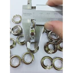 Khoen ore mắt cáo 12mm INOX không gỉ Màu bạc sáng bóng Khuy oze luồn quần áo, tạp dề, vải Phụ liệu may mặc 4