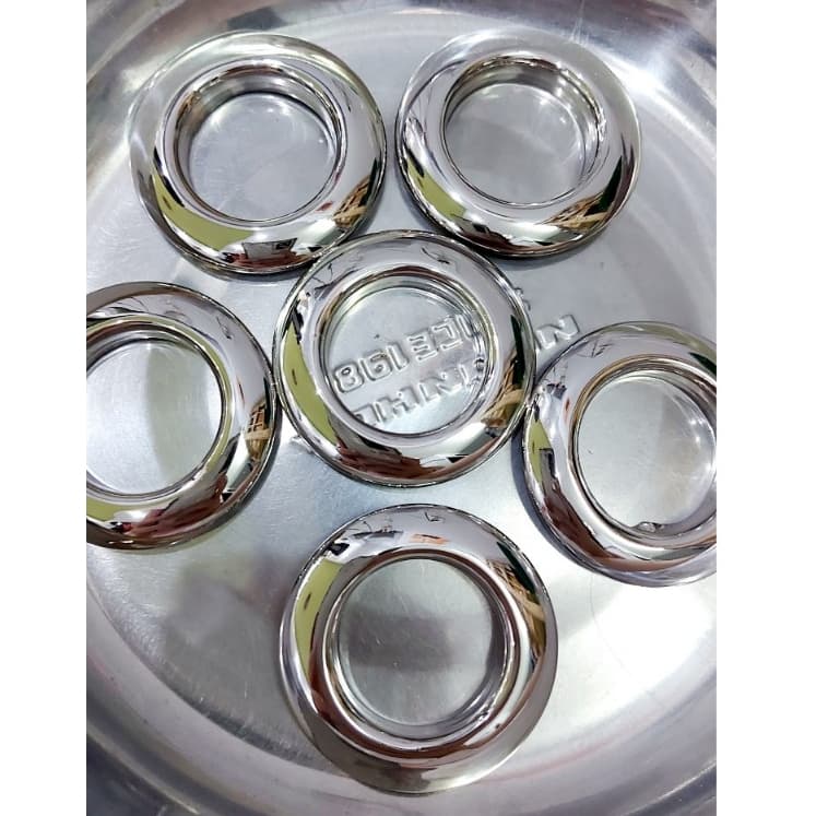 Khoen ore mắt cáo 30mm INOX không gỉ Màu bạc sáng bóng Khuy oze luồn quần áo, tạp dề, vải Phụ liệu may mặc