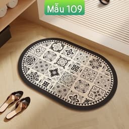 Thảm Lau Chân Chùi Chân, Thảm Trải Sàn Chùi Chân 3D Chống Trơn Trượt, Thảm Siêu Thấm Nhà Tắm, Nhà Bếp - Thảm Chân40x60cm 6