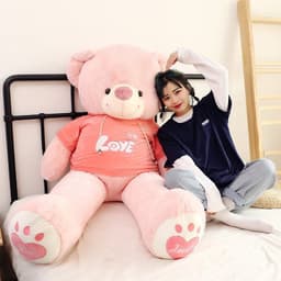 gấu teddy màu nâu , mau hồng siêu cute món qua tặng người thương yêu 6