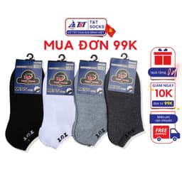 Vớ Tất Nam Cổ Ngắn T&T SOCKS Basic Nhiều Màu Thoáng Khí Êm Ái Khử Mùi - NAM9014 1