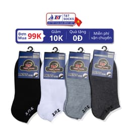 Vớ Tất Nam Cổ Ngắn T&T SOCKS Basic Nhiều Màu Thoáng Khí Êm Ái Khử Mùi - NAM9014 2