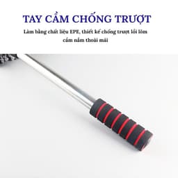 Chổi lau quét bụi ô tô, xe máy, cây chổi tròn - dẹt cán dài quét dọn vệ sinh nội thất xe hơi,xe tải,bàn ghế sofa cao cấp 5