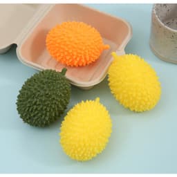 Đồ chơi squishy mochi quả SẦU RIÊNG bóp mềm kéo giãn xả stress 8