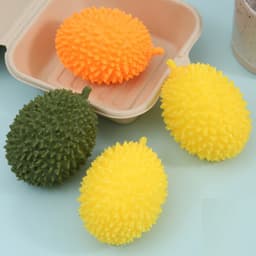 Đồ chơi squishy mochi quả SẦU RIÊNG bóp mềm kéo giãn xả stress 9