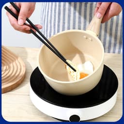 Quánh Bột Nhật Vân Đá Size 18cm Đáy Từ Dày Dặn, Nắp Kính Cường Lực, Chiên Xào Rán Đa Năng Tiện Lợi 6