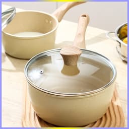 Quánh Bột Nhật Vân Đá Size 18cm Đáy Từ Dày Dặn, Nắp Kính Cường Lực, Chiên Xào Rán Đa Năng Tiện Lợi 7