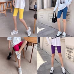 Quần legging đùi nhiều màu- Biker Short Hot có Bigsize 80kg 2