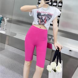 Quần legging đùi nhiều màu- Biker Short Hot có Bigsize 80kg 7