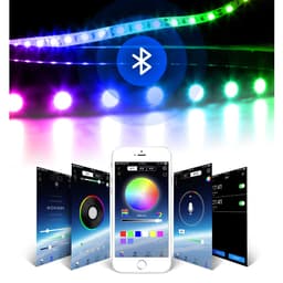 BLE001 ĐIỀU KHIỂN LED FULL MÀU ARGB NEOPIXEL WS2812B WS2811 APP LEDLAMP CHO Ô TÔ MÔTÔ 4