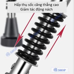 Nạng Chống Nách Inox | Cao Cấp - Chắc Chắn - Tăng Giảm Chiều Cao Có tác dụng giảm sốc 2