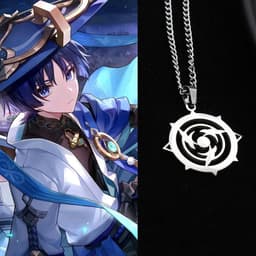 Vòng cổ SCARAMOUCHE GENSHIN IMPACT dây chuyền cosplay Wanderer game phụ kiện titan unisex thời trang 1