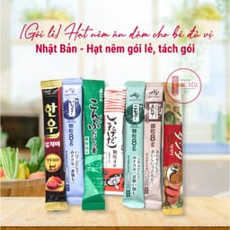 [GÓI LẺ] Hạt nêm ăn dặm cho bé đủ vị Nhật Bản - Hạt nêm gói lẻ, tách gói 4