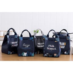 Túi giữ nhiệt đựng hộp cơm bento, túi giữ nóng, lạnh cho thức ăn có quai xách tiết lợi, thiết kế độc đáo, bắt mắt 8