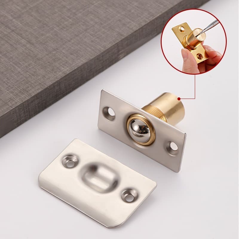 Chốt bi giữ cửa cho khóa điện tử vân tay cửa cổng loại to inox đồng (Có thể điều chỉnh được)