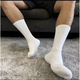 Sét 10 đôi Tất  trắng đen nam nữ cổ cao cổ trung cổ ngắn chất liệu cotton 6