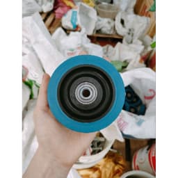 [KKTHN] Bánh Cao Su Mềm TPR xanh 10cm (bánh rời) 4