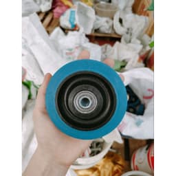 [KKTHN] Bánh Cao Su Mềm TPR xanh 10cm (bánh rời) 2