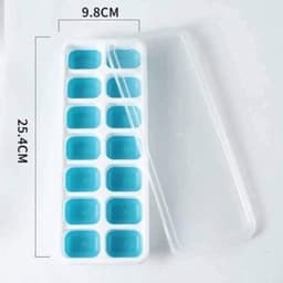 Khay Làm Đá Silicon 14 Ô Có Nắp Đậy. làm thach 14 ô có nắp Khay làm đá có nắp đậy 8