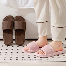 Combo Dép Chao Kẻ Tăm Đi Trong Nhà, Dép Văn Phòng Quai Ngang Nam Nữ Unisex – EVA Siêu Nhẹ, Êm Chân, Chống Trơn Trượt 4