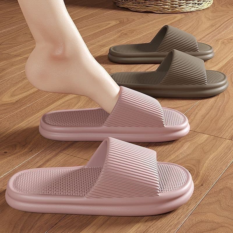 Combo Dép Chao Kẻ Tăm Đi Trong Nhà, Dép Văn Phòng Quai Ngang Nam Nữ Unisex – EVA Siêu Nhẹ, Êm Chân, Chống Trơn Trượt