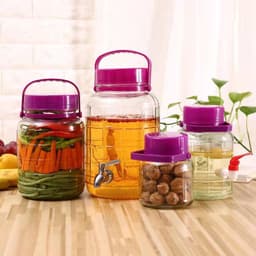 (Hàng Đẹp )Bình Ngâm Rượu Quai Xách,Ngâm Sâm,Đồ Khô và Ngâm ủ Hoa Quả(2L,3L,5L,8L,10L,12L,16L,20L) 1