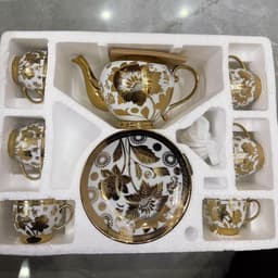Bộ Ấm Tách Trà Hoàng Gia Cao Cấp Bộ 1 Bình Trà 6 Ly Kèm Đĩa Phong Cách Bắc Âu  M53 7