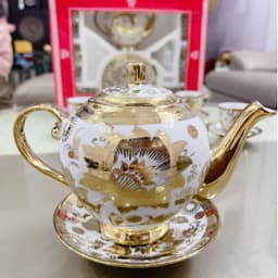 Bộ Ấm Tách Trà Hoàng Gia Cao Cấp Bộ 1 Bình Trà 6 Ly Kèm Đĩa Phong Cách Bắc Âu  M53 6