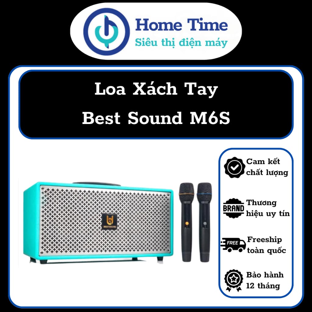 Loa di động cao cấp chính hãng Best Sound M6S MusicBox (Hàng mới nhập khẩu nguyên chiếc, 2024)