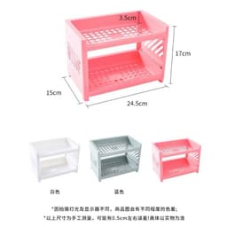 Kệ 2 tầng đa năng decor đựng đồ trang sức, mỹ phẩm, văn phòng phẩm, kệ nhà tắm Hàn Quốc 6