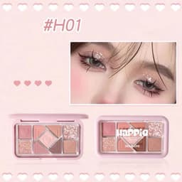 [HOLDLIVE] Bảng Phấn Trang Điểm Mắt Holdlive Happie 9 Ô Bền Màu , Lấp Lánh - Chính Hãng 3