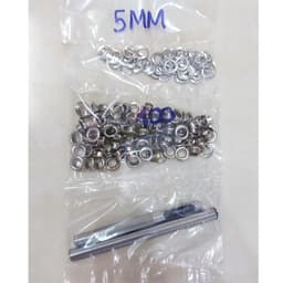 Bộ đục bông (TÁN CHẺ) đóng khoen ore (mắt cáo) +100 khoen (bằng sắt,màu ngẫu nhiên,có long đền) Đóng bạt, túi giấy 3