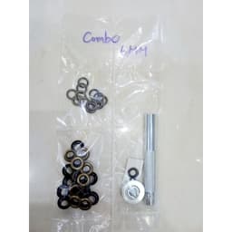 Combo bộ đóng khoen +20 khoen ore đồng thau không gỉ (màu ngẫu nhiên, có long đền) Đóng khoen áo quần,đồ thủ công 2