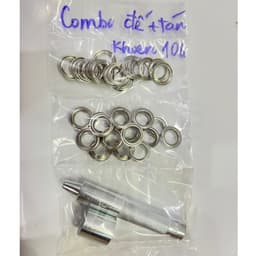 Combo bộ đóng khoen +20 khoen ore đồng thau không gỉ (màu ngẫu nhiên, có long đền) Đóng khoen áo quần,đồ thủ công 3