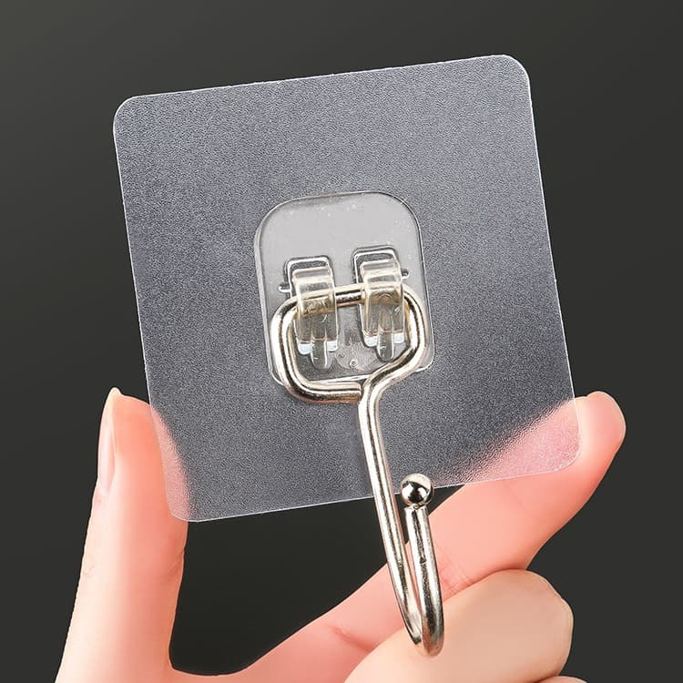 Móc nhựa dán tường siêu dính chịu lực trong suốt. nhatle.store2