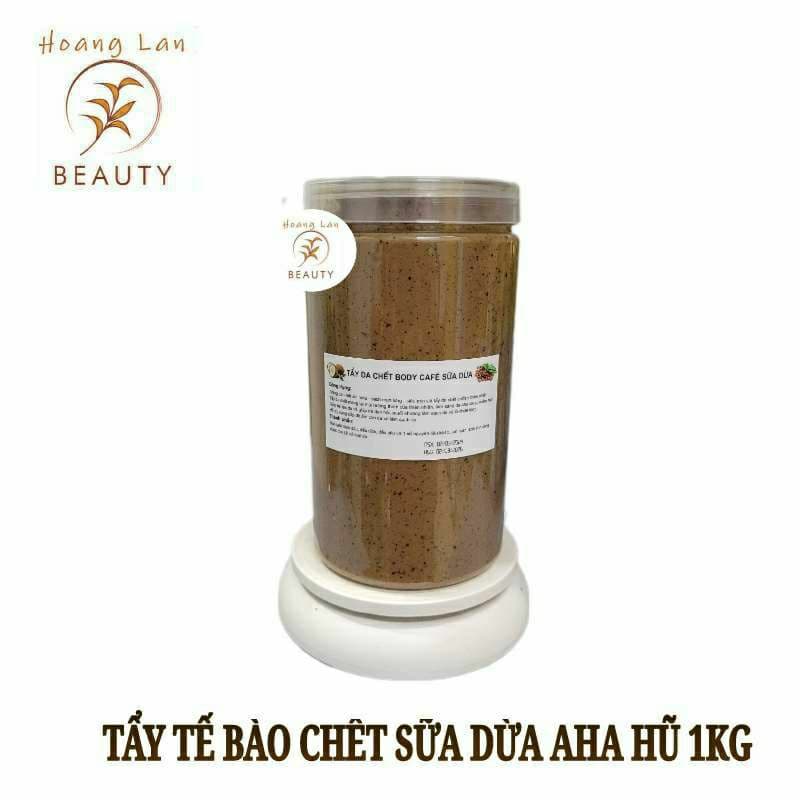 TẨY TẾ BÀO CHẾT BODY CAFE SỮA DỪA AHA HŨ 1KG
