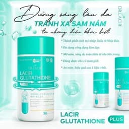 Viên Uống Glutathione 600 Drlacir Hộp 30 viên, Giúp trắng da, ngừa nám, nếp nhăn, cân bằng nội tiết tố nữ - davina 3