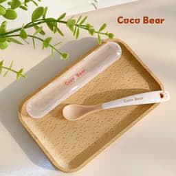 Thìa Ăn Dặm Cảm Biến Nhiệt Cocobear Kèm Hộp,Muỗng Ăn Dặm Mềm Có Báo Nóng An Toàn Cho Bé 9